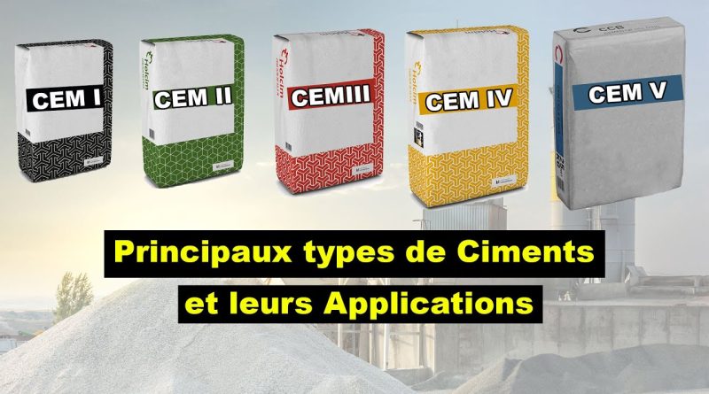 Différents Types de Ciment